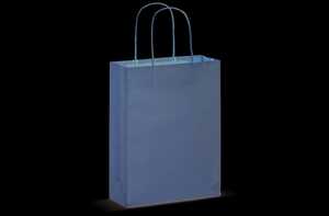 TopEarth LT91622 - Paper bag with twisted handles 90g/m² 18x8x22cm Brown