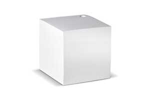 TopPoint LT91801 - Cube pad with hole, 10x10x10cm White