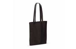 TopEarth LT95241 - Recycled cotton bag 140g/m² 38x42cm Black