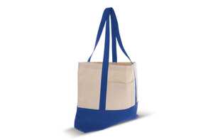 TopEarth LT95247 - Beach bag cotton canvas OEKO-TEX® 280g/m² 42x10x30cm Blue