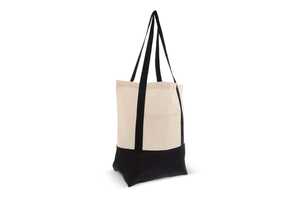 TopEarth LT95248 - Shopping bag OEKO-TEX® cotton 140g/m² 40x10x35cm Black