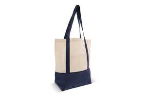 TopEarth LT95248 - Shopping bag OEKO-TEX® cotton 140g/m² 40x10x35cm Dark Blue