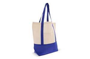 TopEarth LT95248 - Shopping bag OEKO-TEX® cotton 140g/m² 40x10x35cm Blue
