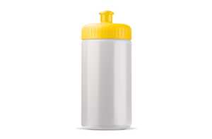 TopPoint LT98795 - Sport bottle classic 500ml White/Yellow