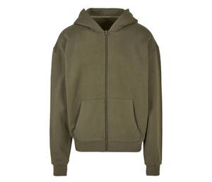 BUILD YOUR BRAND BY192 - ULTRA HEAVY ZIP HOODY Olive