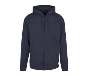 BUILD YOUR BRAND BYB008 - BASIC ZIP HOODY Navy