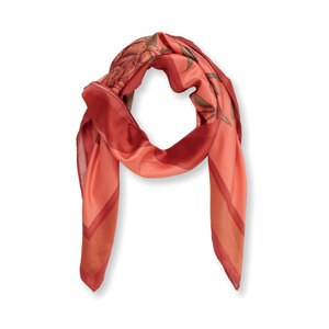 GiftRetail MO2074 - VICTORIA Shawl recycled satin polyester Red
