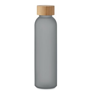 GiftRetail MO2105 - ABE Frosted glass bottle 500ml transparent grey