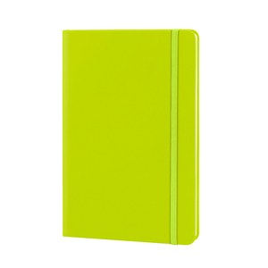 EgotierPro 30083 - A5 PU Cover Notebook with Elastic Band LUXE Green