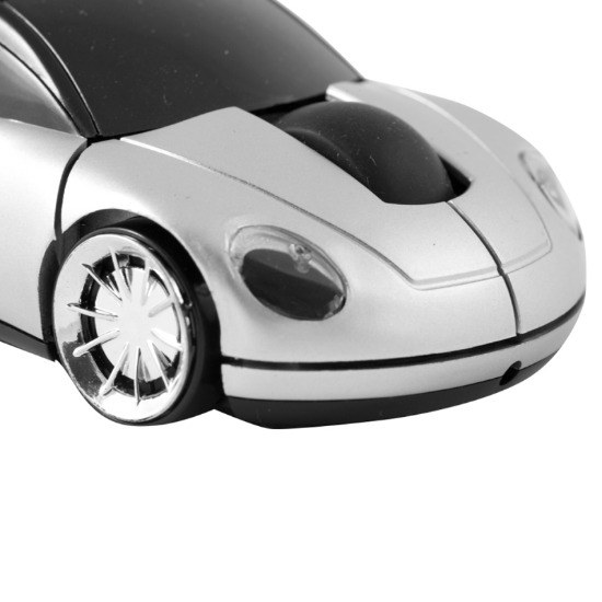 EgotierPro 33575 - Car-Shaped ABS Wireless Mouse with Receiver CAR