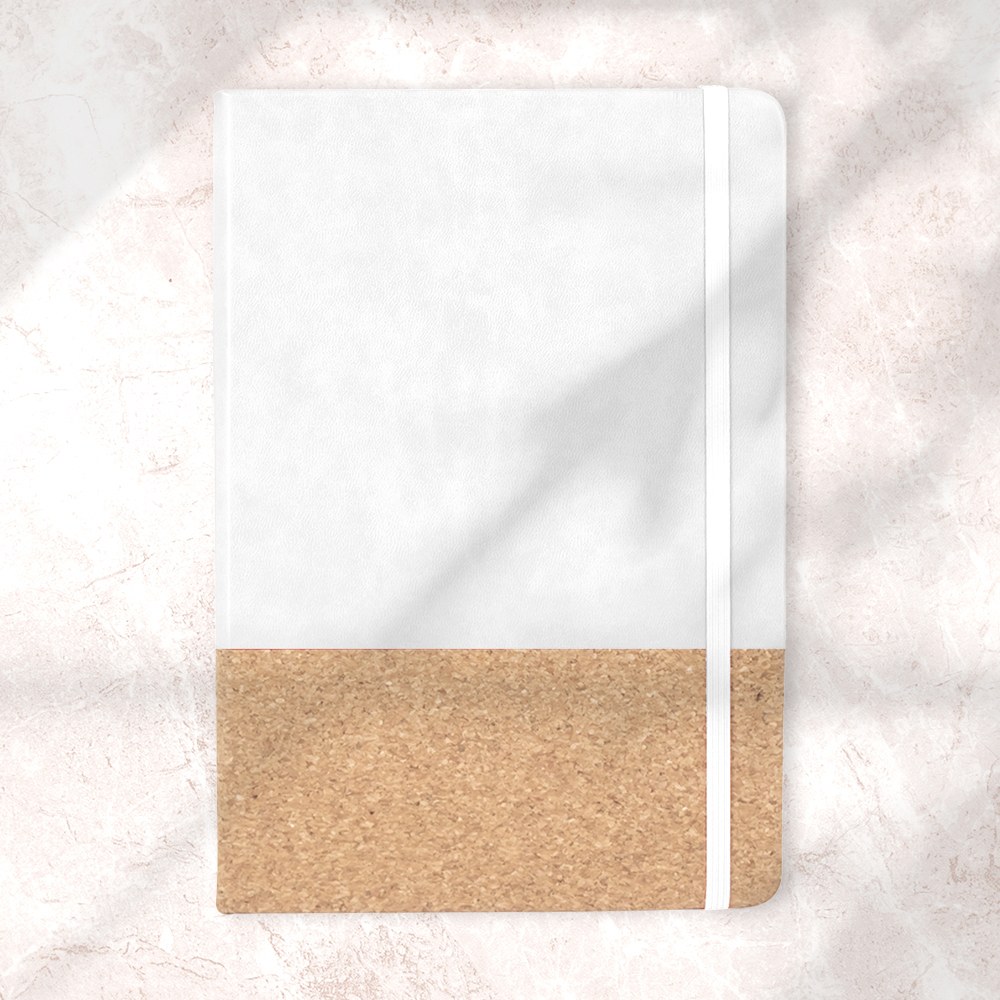 EgotierPro 38552 - A5 Notebook with PU Cork Cover BOUND