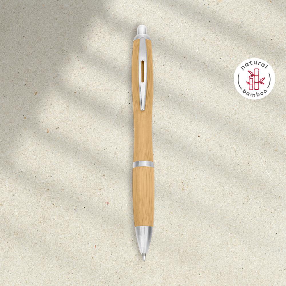 EgotierPro 39516 - Bamboo Pen with Aluminum Clip DESERT