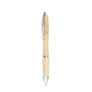 EgotierPro 39516 - Bamboo Pen with Aluminum Clip DESERT Silver