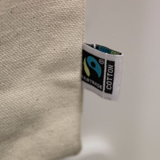 EgotierPro 50608 - Fairtrade Cotton Bag with Long Handles PHELT