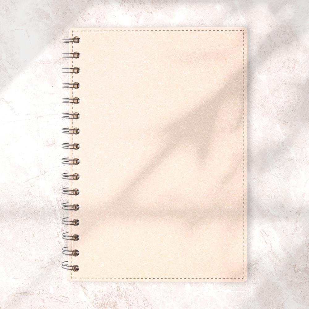 EgotierPro 50675 - Recycled Cardboard Notebook, 60 Lined Sheets CASEN
