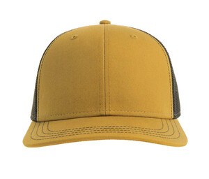 ATLANTIS HEADWEAR AT256 - Trucker style cap Mustard/Black