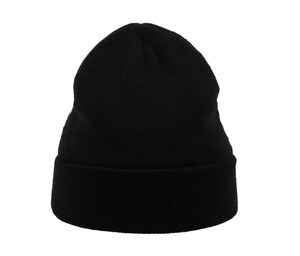 ATLANTIS HEADWEAR AT272 - Knitted beanie with cuff Black
