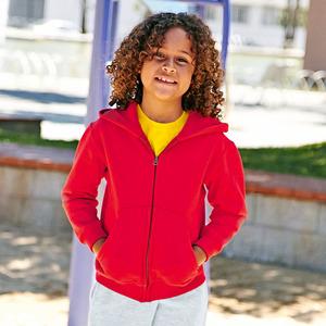 Fruit of the Loom SS225 - Classic 80/20 kids hooded sweatshirt jacket