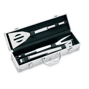 GiftRetail IT3475 - ASADOR 3 BBQ tools in aluminium case