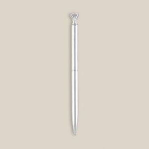 EgotierPro 38524 - Metal Ballpoint Pen with Stone Top GEM