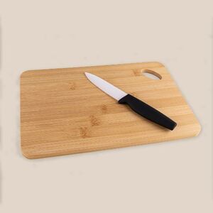 EgotierPro 52512 - Bamboo Kitchen Board with Handling Hole FUJI