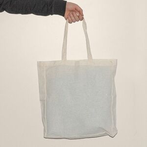 EgotierPro 53021 - European Cotton-Synthetic Bag with Long Handle MINSK