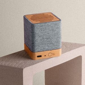 EgotierPro 53582 - Bamboo & RPET Bluetooth 5.0 Wireless Speaker IVY